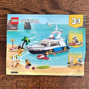 LEGO Creator 3-in-1 Yacht Adventure Set - Blue, White, Black